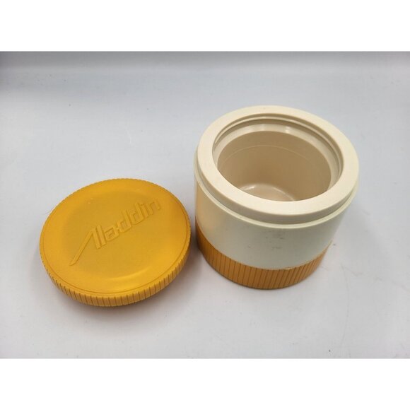 Vintage Aladdin Model 7000 Insulated Thermos Jar 3.5” Tall 4” Wide 6 Oz. - Picture 3 of 7